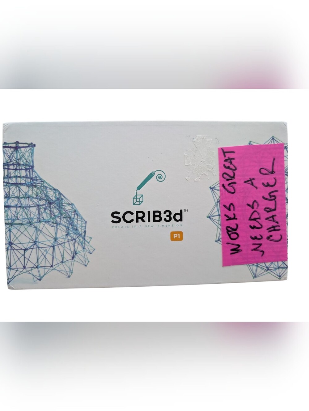 Scrib3d Pen - 3d Printing Pen- Needs Charger